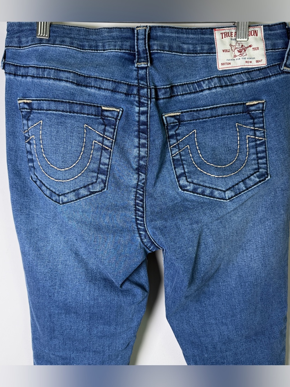 True Religion Jennie Curvy Skinny Ankle Jeans 30 Medium Wash Y2K Denim